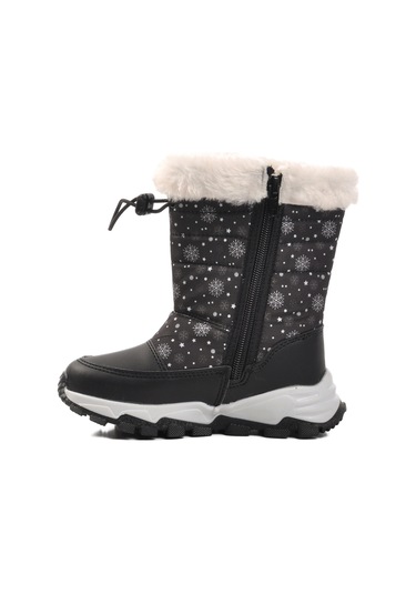 Siyah İçi Polarlı Kız Çocuk Bot Sidney P Siyah