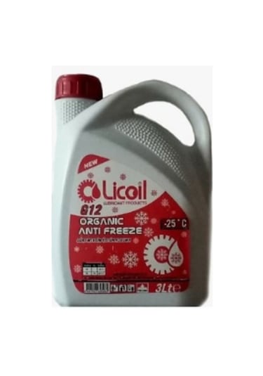 Licoil Antifriz G12 -25C 3 Litre. 3Kg-15Kg-16Kg Mevcut