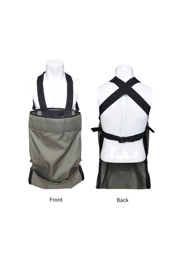 Monyee Askeri Yeşil Hasat Apronu, 600d Oxford Kumaş, Büyük Kapasiteli Sebze Meyve Toplama Çantası, Bahçe Çiftlik İçin Dayanıklı