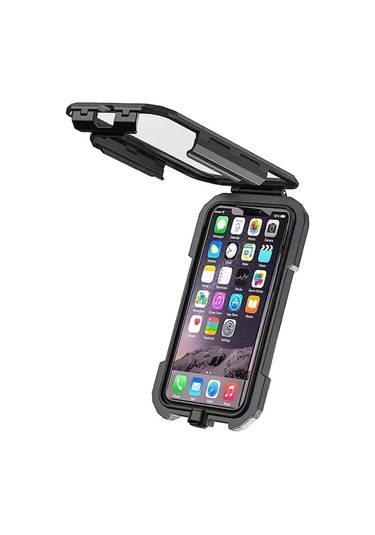 Kewig M18s-a2 Motosiklet / Bisiklet Dikiz Aynası Kablosuz Şarj Su Geçirmez Kutu Cep Telefonu Tutucu Çok Renkli Çok Renkli