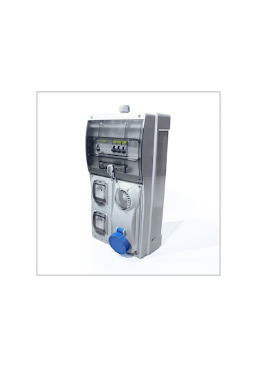 Novsen Ip66 Kombinasyon Panosu 2 Ad. Schuko 16a, 1 Ad. 3x16a Kilitli P.