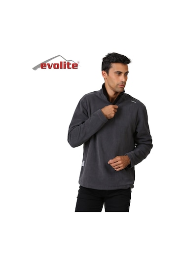 Evolite Fuga Bay Mikro Polar Sweater - Gri (489098423) Haki