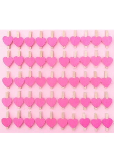 Rose-50pcs Mini Aşk Kalp Ahşap Mandal Pinza De Madera Clothespin Bois Craft Klipler Dıy Elbise Po Kağıt Peg Clothespin