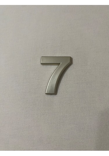 7 Yedi Numara Yapışkanlı Daire Bina Villa Kapı Numarası Sarı Gold 4 Cmx5cm No:7 Plastik