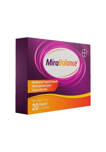 Bayer Mirabalance Probiyotik İçeren Takviye Edici Gıda 20 Kapsül