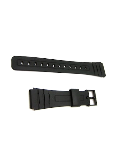 Casio F 91 Modeli Uygun Siyah Silikon Saat Kordonu Siyah