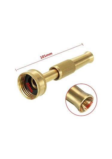 Wezone Pirinç Yüksek Basınçlı Hortum Nozulu - 3/4 İnç Ayarlanabilir Bahçe, Araba Yıkama Ve Temizlik İçin