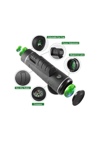 Yüksek Güçlü Monoküler Teleskop 40x60 Monoküler Ed Teleskop Hd Kuş Gözlemi İçin Teleskop Teleskop Yürüyüş Kampı Yaban Hayatı