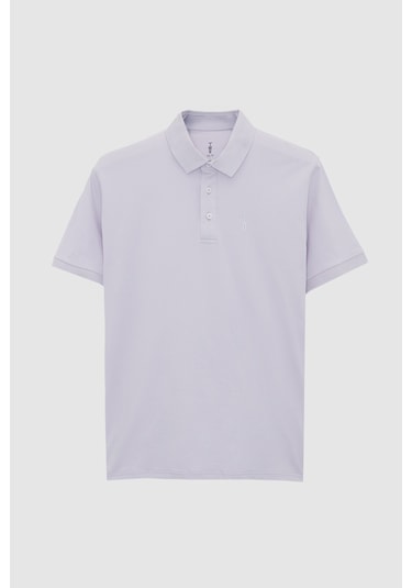 Twn Slim Fit Galaktik Leylak Pike Dokulu T-shirt 4ec146011784m Gl1