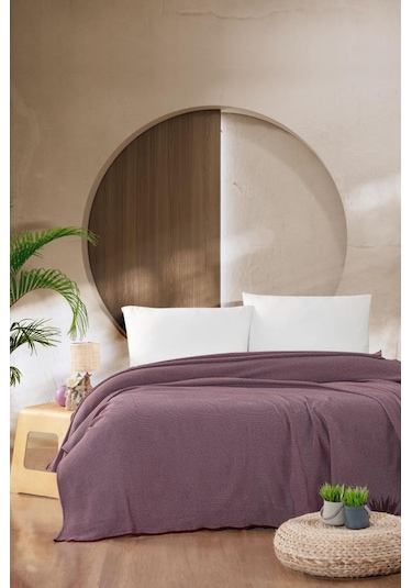 Mulberry Macar Çift Kişilik Pike Pamuklu Yatak Örtüsü 220 x 230 001