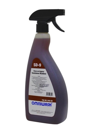 Omniwash Sd-9 750ml Yağ Sökücü Fırın Ve Izgara Temizleme Maddesi 6 Adet