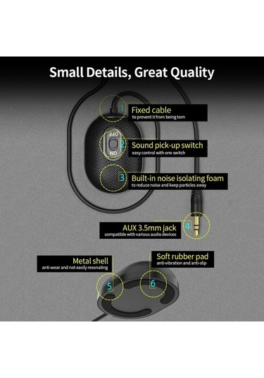 Didadodo 360 Multidirectional Microphone - Pro Sound For Conferences, Live Streams, Online Classes, Perfect For Business, Professional Quality