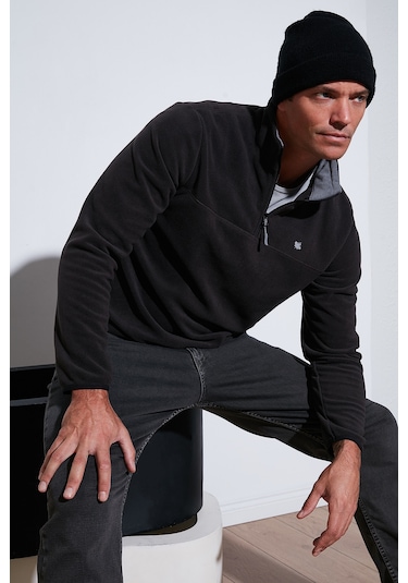 Buratti Slim Fit Anti-Pilling Tüylenme Yapmayan Bato Yaka Kışlık Şardonlu Erkek Polar 5906001 Antrasit Buratti Slim Fit Anti-Pilling Tüylenme Yapmayan Bato Yaka Kışlık Şardonlu Erkek Polar 5906001 Antrasit