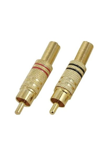 Electroon Rca Erkek Tos Jak Fiş Metal - 10Adet