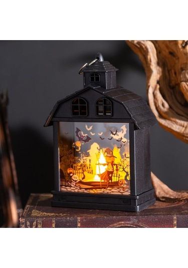 Korku Atmosferi Oluşturucu Geri Stili Cadı, Adamakıllı, Kaba, Kabak Figürlü Led Gece Lambası - Halloween Parti Dekorasyonu Diğer Diğer