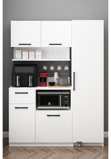 Ervin Kahve Köşesi Tek Kapaklı Airfry Kiler Dolabı Çok Amaçlı Erzak Dolabı Beyaz Beyaz Ervin Kahve Köşesi Tek Kapaklı Airfry Kiler Dolabı Çok Amaçlı Erzak Dolabı Beyaz Beyaz