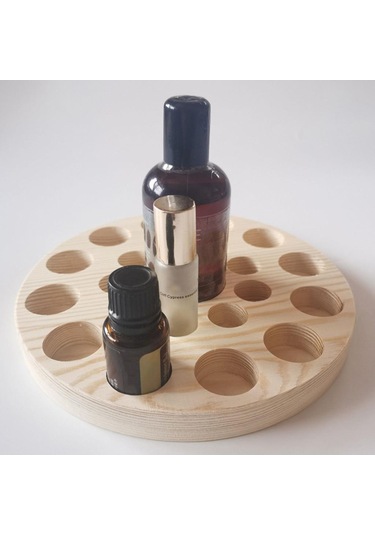 Suntek Uçucu Yağ Ekran Depolama Düzenleyici Raf Ahşap-22-yuva Ahşap 22 Yuva