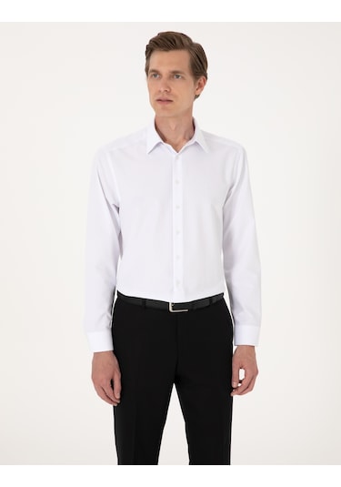 Pierre Cardin Erkek Beyaz Gömlek Basic 50316742-vr013 Beyaz
