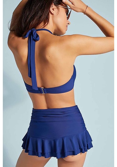 Angelsin Mavi Etekli Bikini Alt