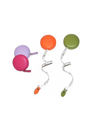 Sarı-wıntap 150 Cm 60 Inç Taşınabilir Pu Mezura Dikiş Terzi Kumaş Geri Çekilebilir Su Geçirmez Rulo Vücut Ölçüm Cetveli