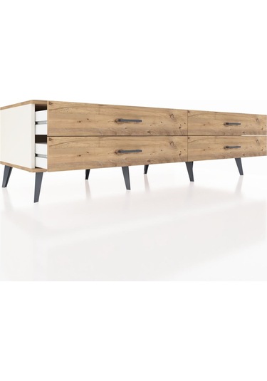 Kronos Tv Ünitesi 4 Çekmeceli 176x59x51 Aytaşı-çam/çam Atlas Çam/atlas Çam