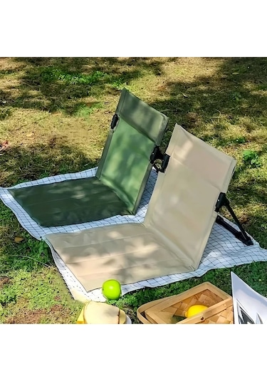 Dashanshop 1 Adet Kahverengi Ultra Hafif Katlanır Sandalye Kamp Plaj Bahçe Oxford Bez Alüminyum Boru Kahverengi