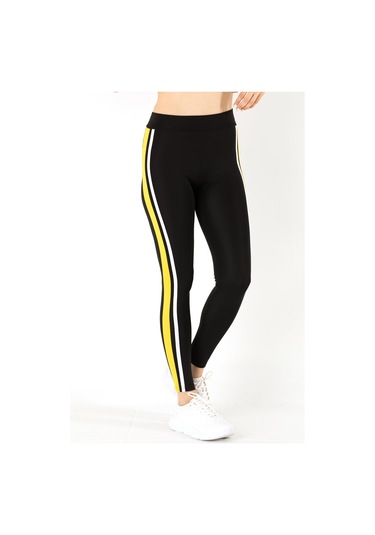 Doremi Active Sportive Çift Çizgili Tayt-876 001