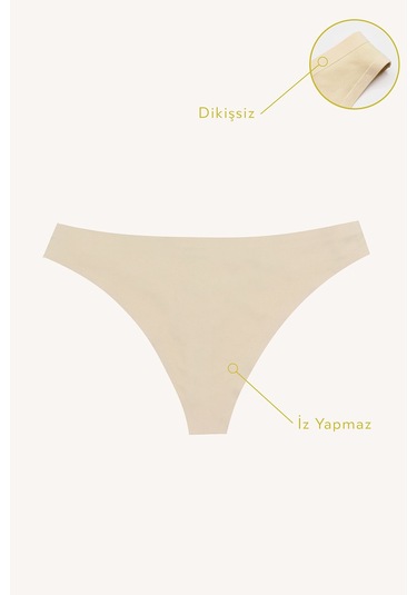 Nbb Kadın Ten Rengi Cushy İz Yapmaz String Ten Rengi