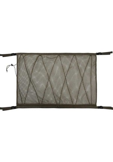 Besthome1 90x65cm Kahverengi Polyester Oto Tavan Ağ Stoş Torbası - Oyuncak Eşya Depolama Haki Çözümü Haki