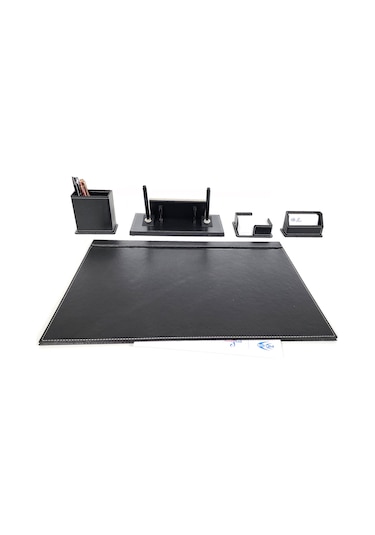 Prozenis Emet Metal İsimlikli Siyah Deri Sümen Takımı