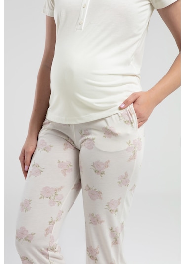 Pierre Cardin Kadın Krem Pijama Takımı Pc9004-S-V1