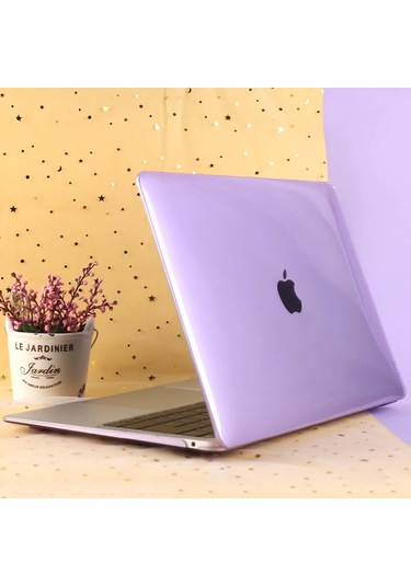 Macbook Air Kılıf 13 İnç Parlak Kristal Eski Usb'li Model 2010-2017 A1369 A1466 İle Uyumlu Açık Lila