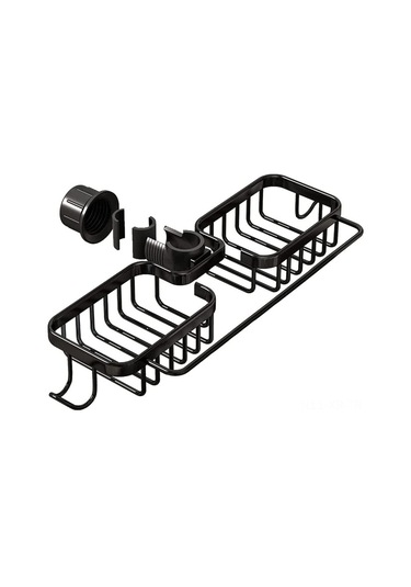 Xiyyadms "paslanmaz Çelik Musluk Sünger Askısı - Banyo & Mutfak Organizatörü" Siyah