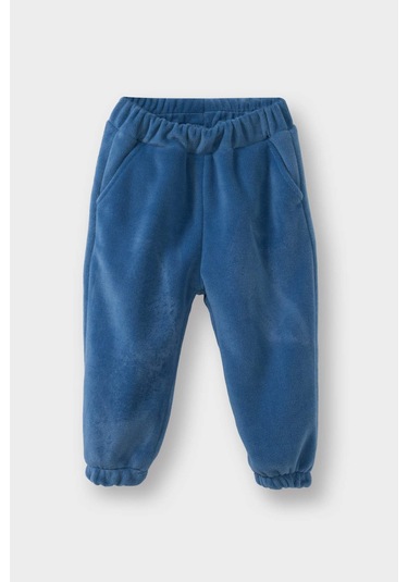 Defacto Erkek Bebek 2li Takım Polar Yarım Fermuarlı Sweatshirt Eşofman Altı G4394a525wnbe215 Mavi-be215