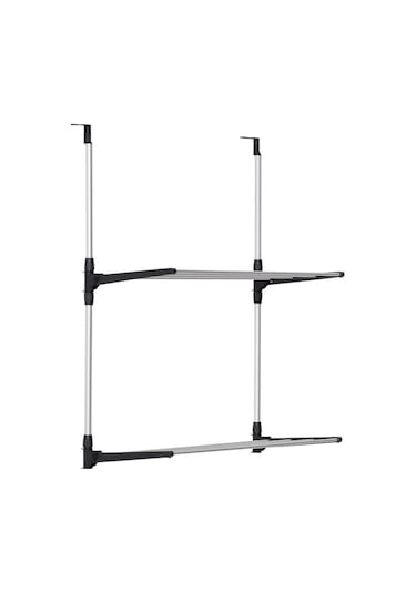 Biricik Kapı Arkası 2 Katlı Çamaşır Kurutmalık Siyah