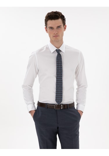 Pierre Cardin Erkek Beyaz Gömlek Basic 50305127-vr013 Beyaz