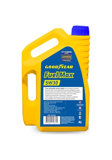 Goodyear Fuel Max 5W30-Partikül 4 Litre Motor Yağı