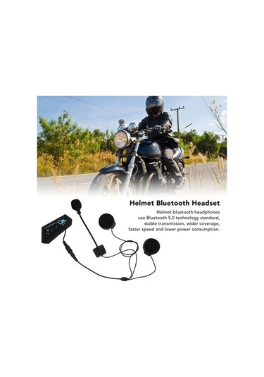 Jokmae Qianfan Otomatik Motosiklet Kulaklık, Kask İçin Bluetooth Çağrı Sistemi Bt22 Tf Model