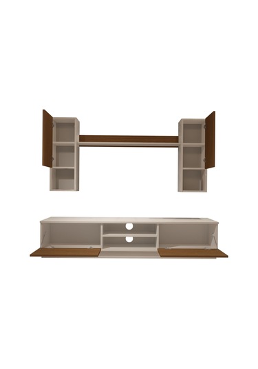 Decoraktiv Eko 5dab Mdf Dvd Tv Ünitesi Tv Sehpası Beyaz - Ceviz