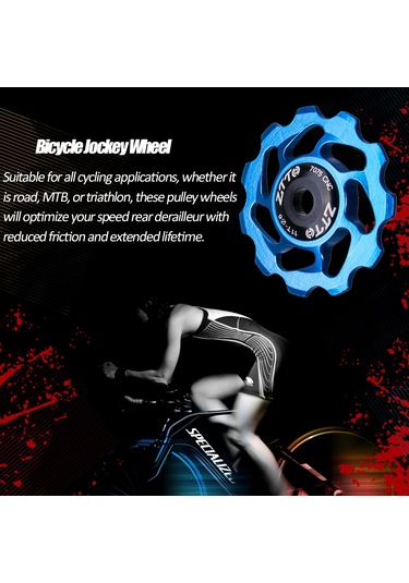 Dianziye Ztto Titan Renkli Alüminyum Bisiklet Arka Vites Güdüm Tekerleği 11t Seramik Balata Düşük Sürtünme Mtb Yüksek Performans