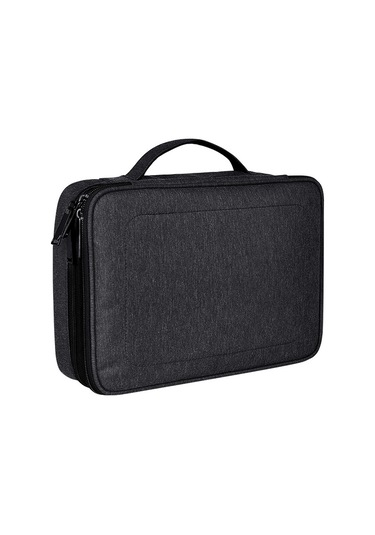 Sones İpad İçin Büyük Naylon Su Geçirmez Kutu Tipi Çok İşlevli Saklama Çantası, Boyut: 29 X 21 X 8 Cm Siyah