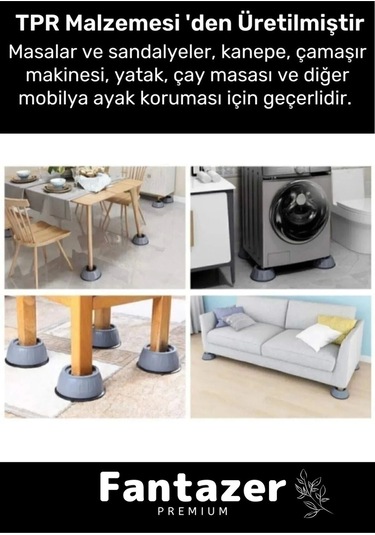 Yeni Sezon Gürültü Engelleyici Titreşim Önleyici Kauçuk Çamaşır Bulaşık Makinesi 8 Adet Ayak Pedi Çok Renkli