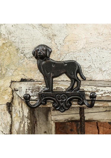 Suntek Dökme Demir Duvar Kanca Dekorasyon Antika Retro Köpek