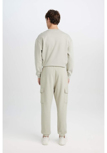 DeFacto Regular Fit Jogger Eşofman Altı Basic Düz Kargo Cepli Lastikli Paça D5252AX25SPKH494