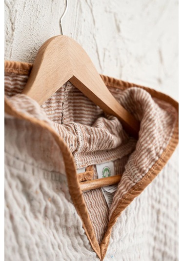 Ecocotton Melinda Terra %100 Organik Pamuk 4 Parça Bebek Panço Seti Toprak Rengi