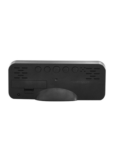 Goldenqian Basit Saat Sevimli Öğrenci Çalar Saat Siyah Kabuk Beyaz Işık Ujb4bh Siyah - Siyah