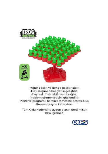 Go Toys Kurbağa Denge Ebeveyn Çocuk Etkileşimi Kutu Oyunu