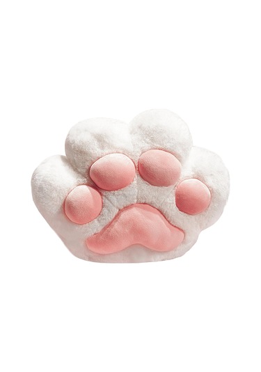 Suntek Kedi Pençesi Yastık Battaniye Sevimli  Beyaz