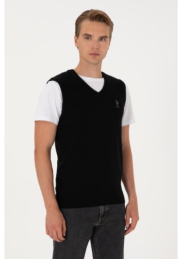 U.s. Polo Assn. Erkek Siyah Süveter 50316843-vr046 Siyah