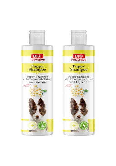 Bio Petactive Puppy Shampoo Papatya Özlü Yavru Köpek Şampuanı 400 Ml. X 2 Adet